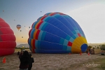 Launching hot air balloons in  Cappadocia  Turkey