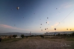 More than 100 hot air Balloons in Cappadocia Turkey