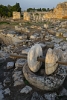 Stone mill  in Roman city of Hierapolis in Pamukkale Turkey 